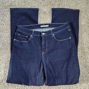 Levi's Classic Bootcut Dark Wash Blue Denim Jeans Size 12S